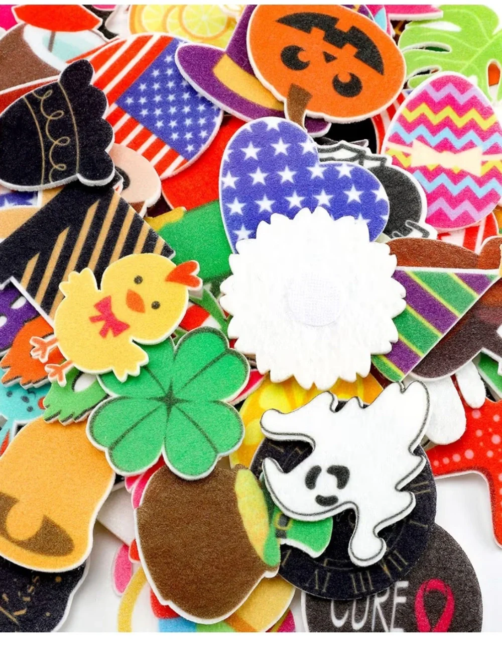 Felt Letter Board Icons Assortment - Holiday & Seasonal Felt Shapes 100 pcs